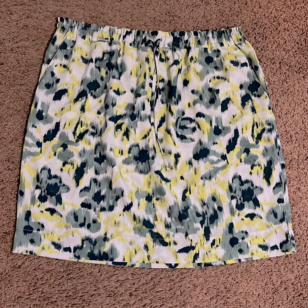 Joe Fresh blue & green skirt with drawstring, size Extra Large
